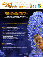 Locandina convegno Comuni amici delle api