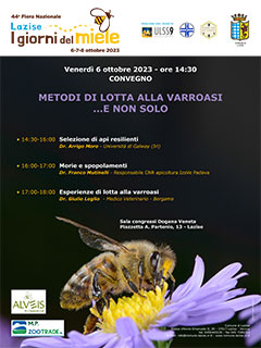Locandina convegno Lotta alla varroasi