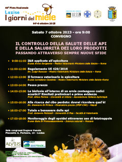 Locandina convegno Controllo salute alveari