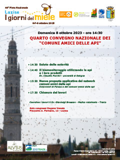 Locandina convegno Comuni amici delle api