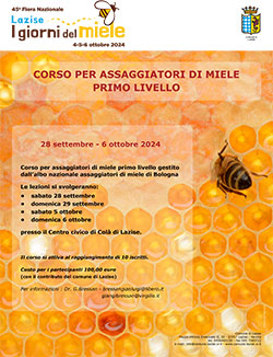 Corso assaggiatori di miele
